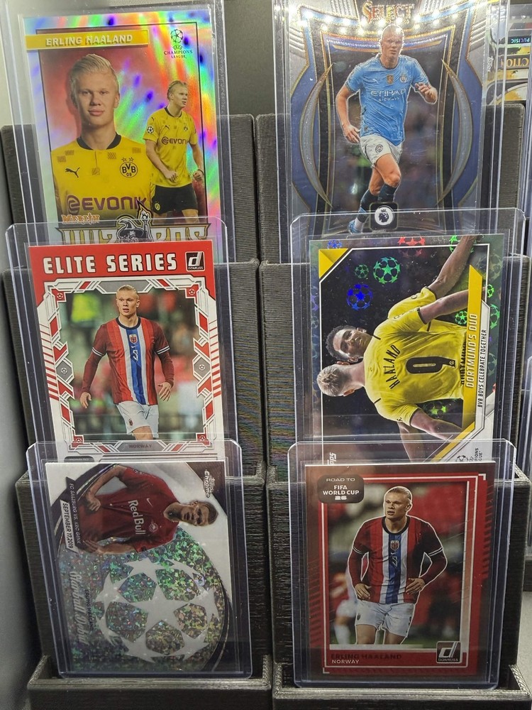 Erling Haaland Soccer Card Lot x6 Manchester City Dortmund Select Merlin