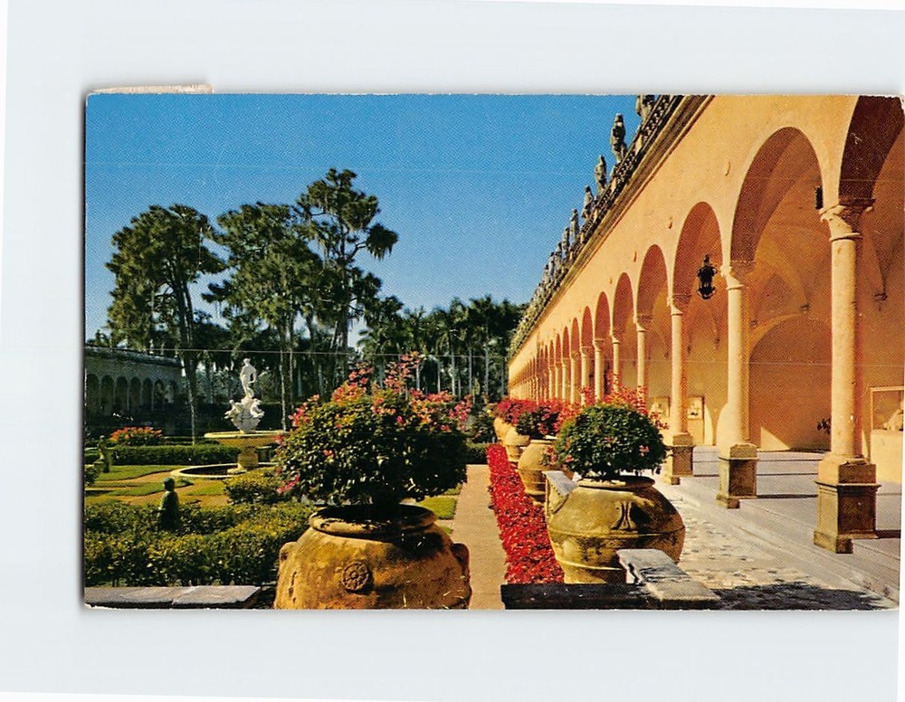 Postcard John & Mabel Ringling Museum Sarasota Florida USA