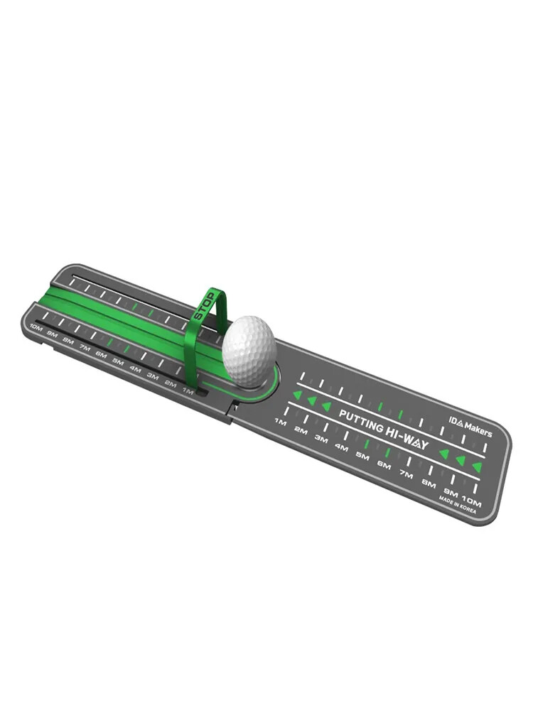 Mini Golf Putting Mat for Precision Distance Training with Ball Pad – New Practice Aid