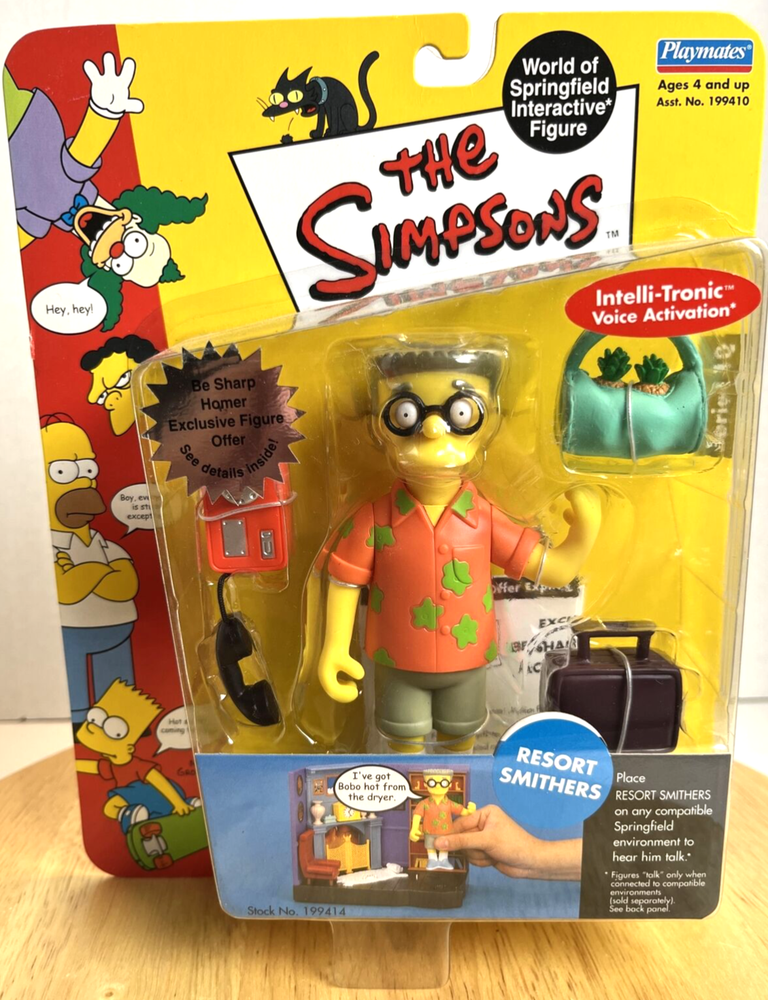 The Simpsons Smithers Resort Series 10 Action Figure Toy New Sealed