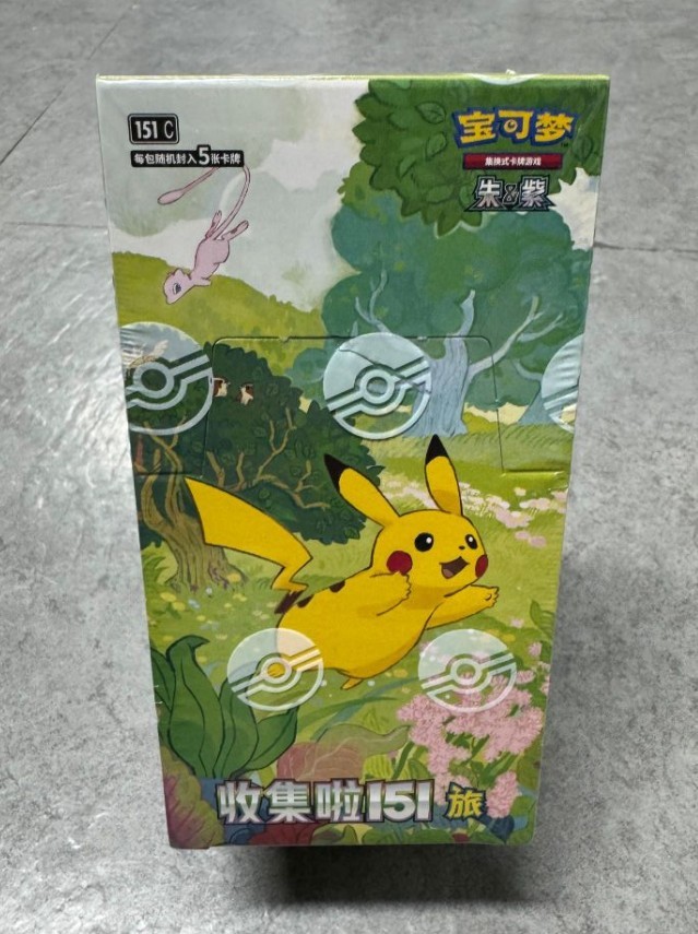 Pokemon TCG S-Chinese Collect 151 Journey Slim Booster Box 151C Sealed☑Mint☑CARD