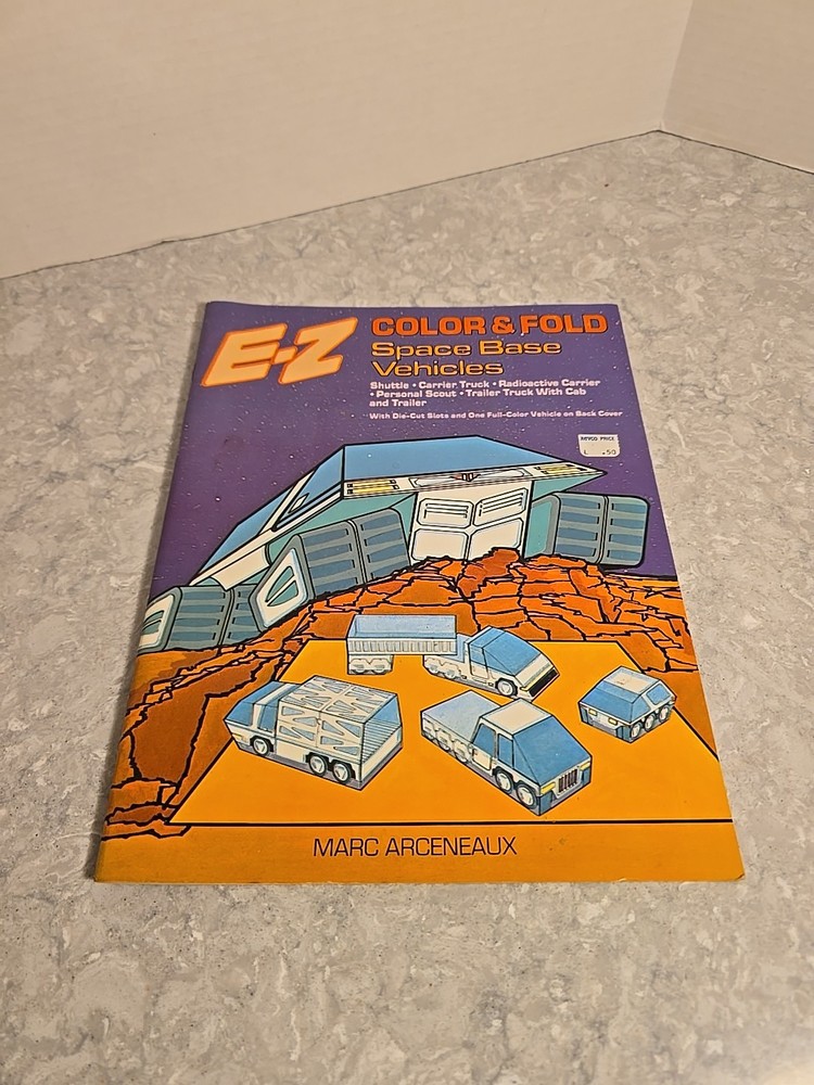 E-Z Color & Fold Space Base Vehicles by Marc Arceneaux, Vintage.