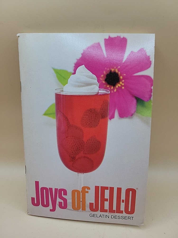 Joys of Jello Gelatin Dessert Cookbook Recipes 1960s 1970s Great Congress ZM