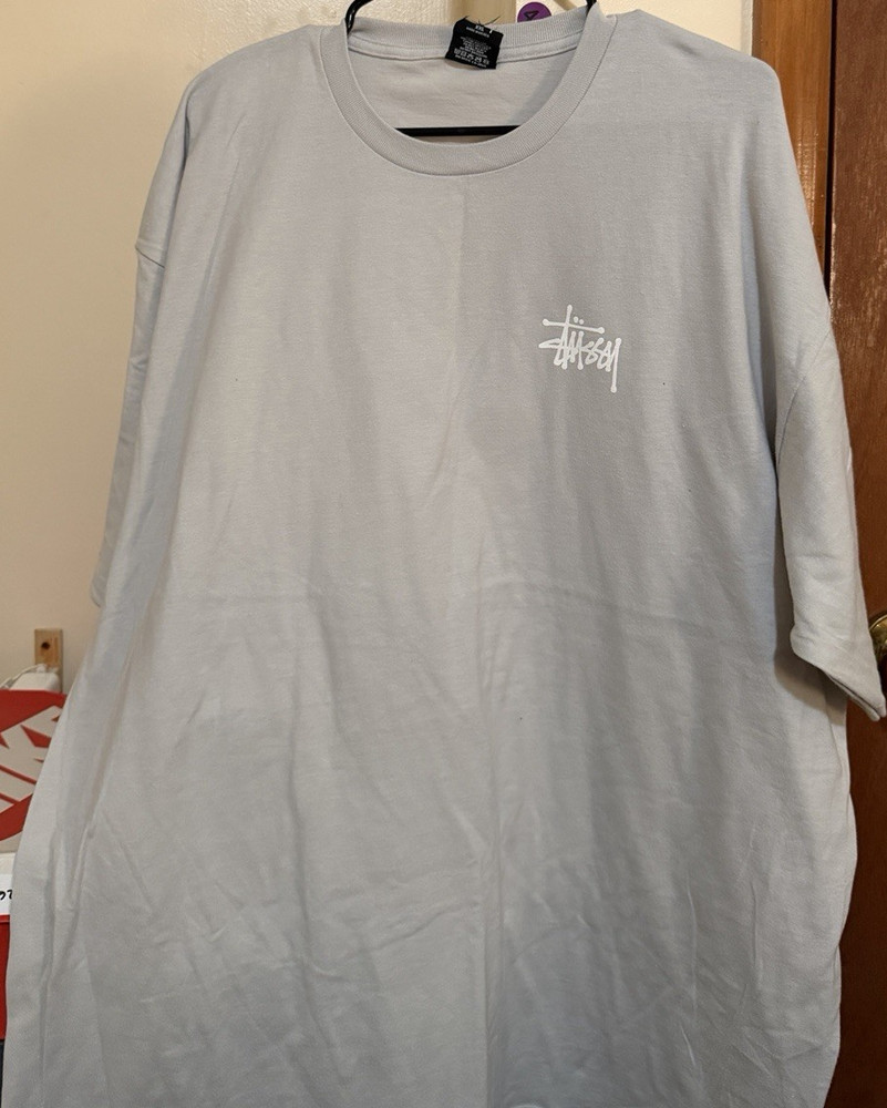 Stussy Stock Logo Shirt Gray XXL