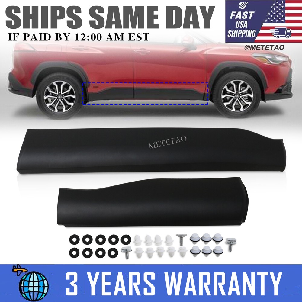 For 2022-2024 Toyota Corolla Cross Front+Rear Door Trim Lower Molding Right Side