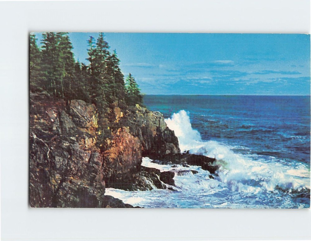 Postcard Otter Cliff Bar Harbor Maine USA