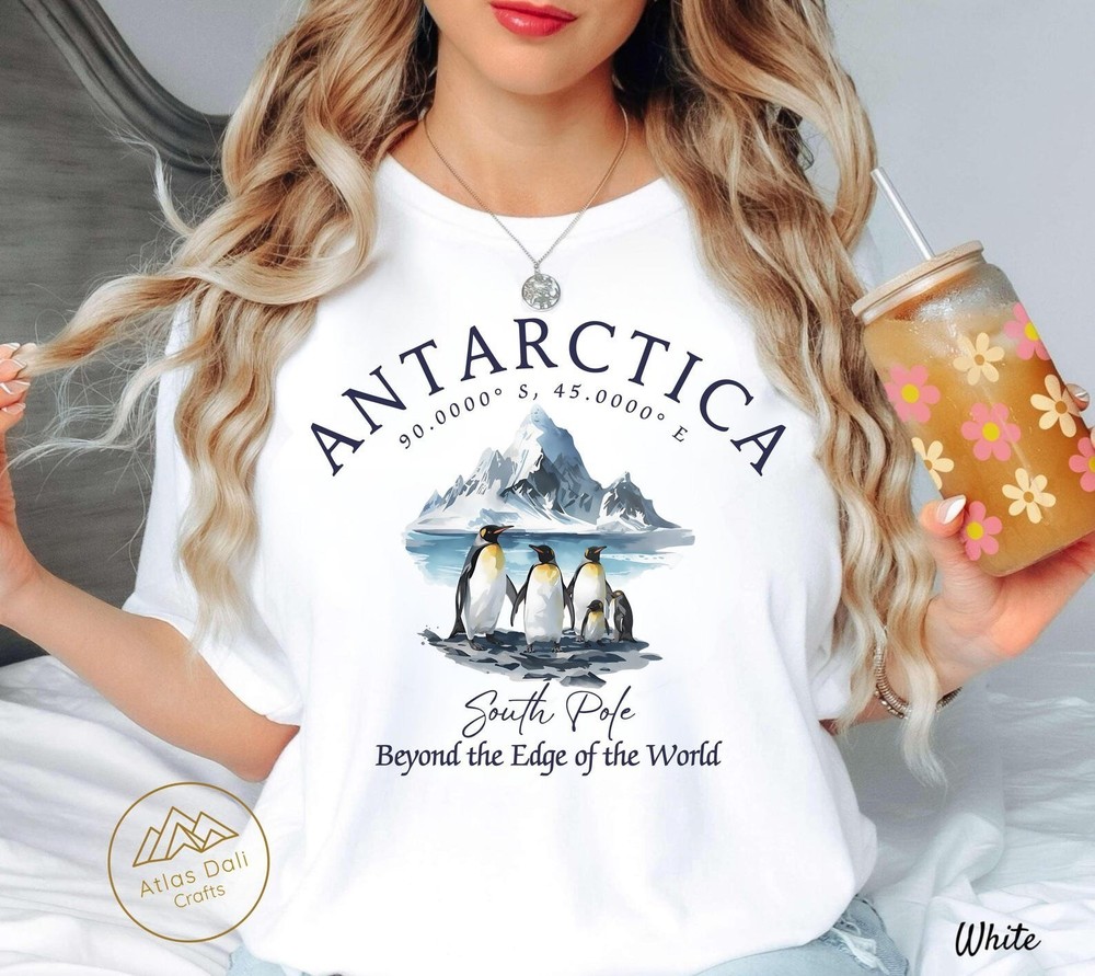 Antarctica Penguins Unisex Shirt Travel Gift Antarctica Trip Souvenir Tee