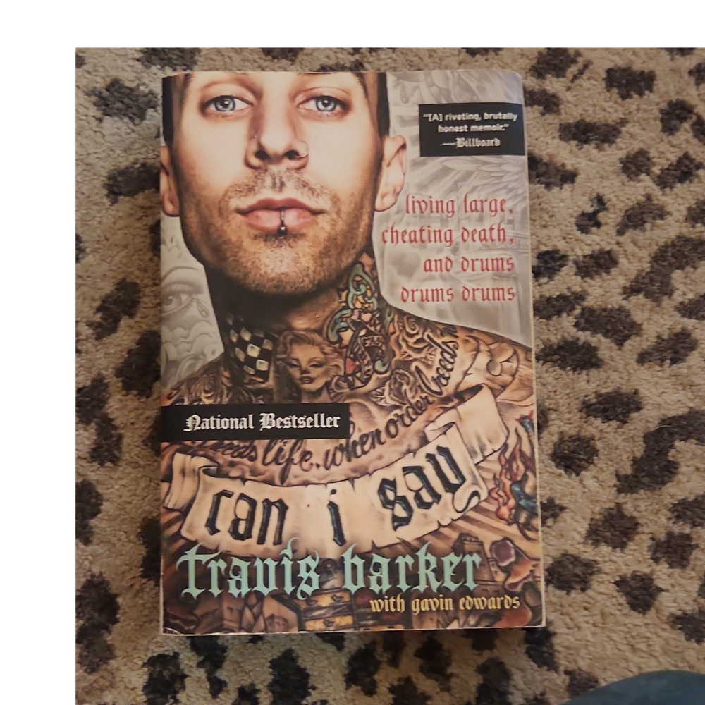 Travis Barker & Gavin Edwards Can I Say Paperback William Morrow Memoir Music