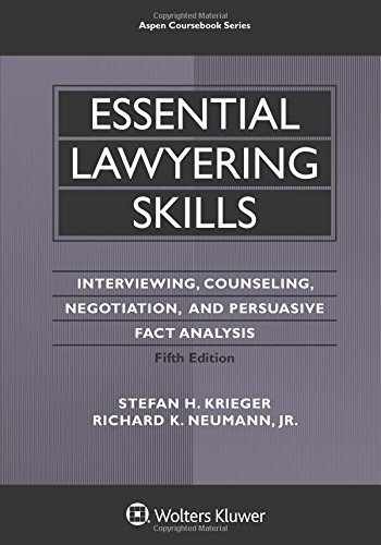 Essential Lawyering Skills (Aspen - Paperback, by Krieger Stefan - Good