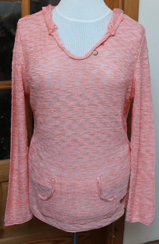 Joe browns peach Knitted Hooded Jumper Size 16