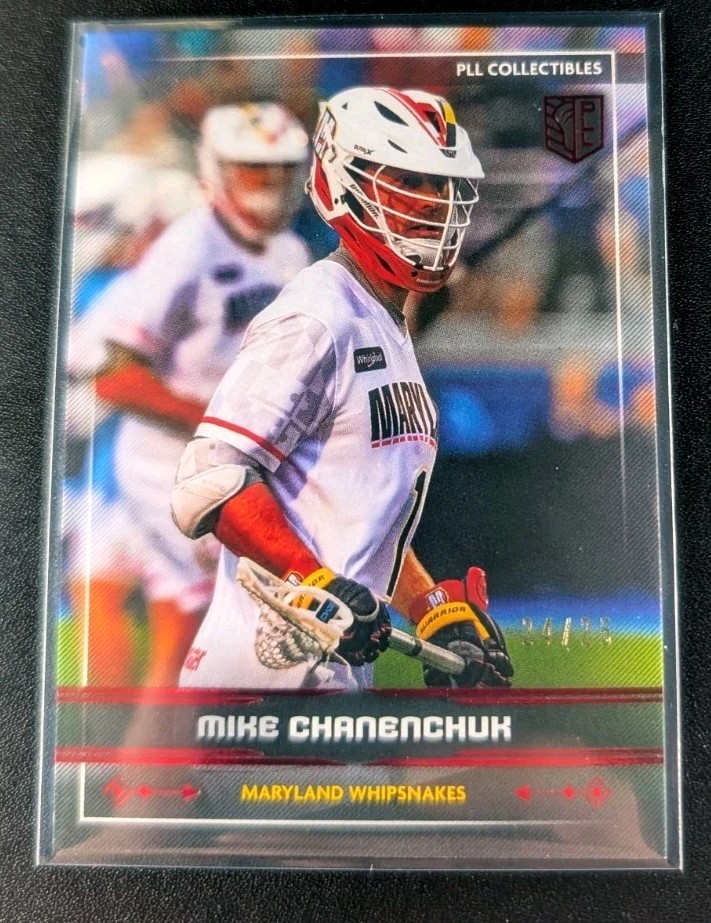 Mike Chanenchuk 2025 Premier Lacrosse League Fieldside PLL #75 Red Foil #24 /25