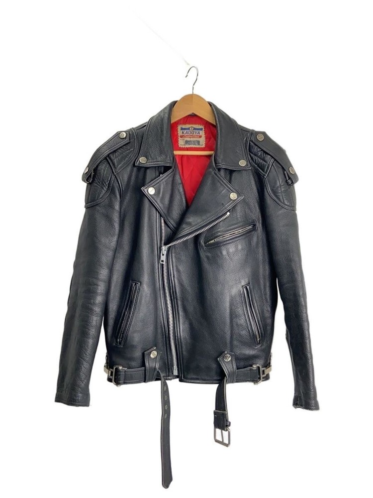 Kadoya Leather Jacket Blouson/Ll/Cowhide/Blk/Plain 11101