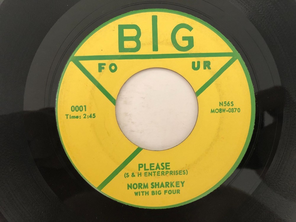 '61 Rockabilly 45 NORM SHARKEY Please BIG FOUR hear