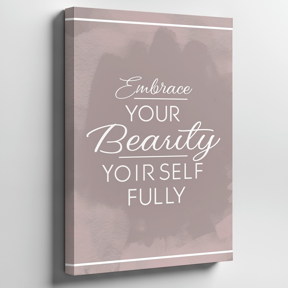 Wall Art Create A Minimalist Design Featuring A Soft, Muted Blush  Canvas Print