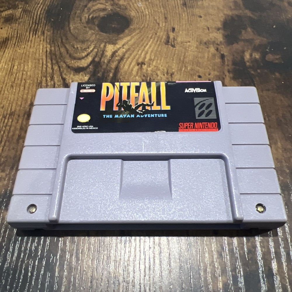 Snes Super Nintendo Pitfall: The Mayan Adventure Hand Polished Contacts Tested