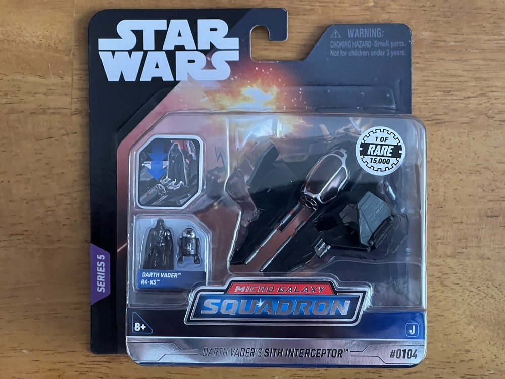 Star Wars Micro Galaxy Squadron Darth Vader Sith Interceptor Series 5 Rare Chase