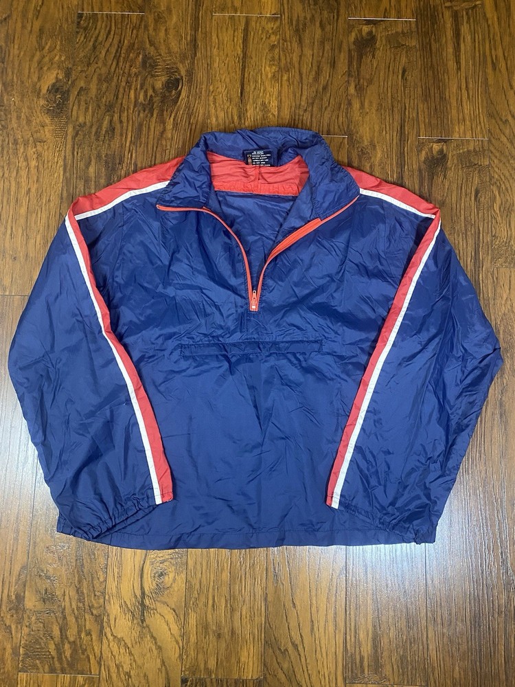 Vintage 80’s Nike Windbreaker Quarter Zip Pull Over Light Jacket Size X-Large