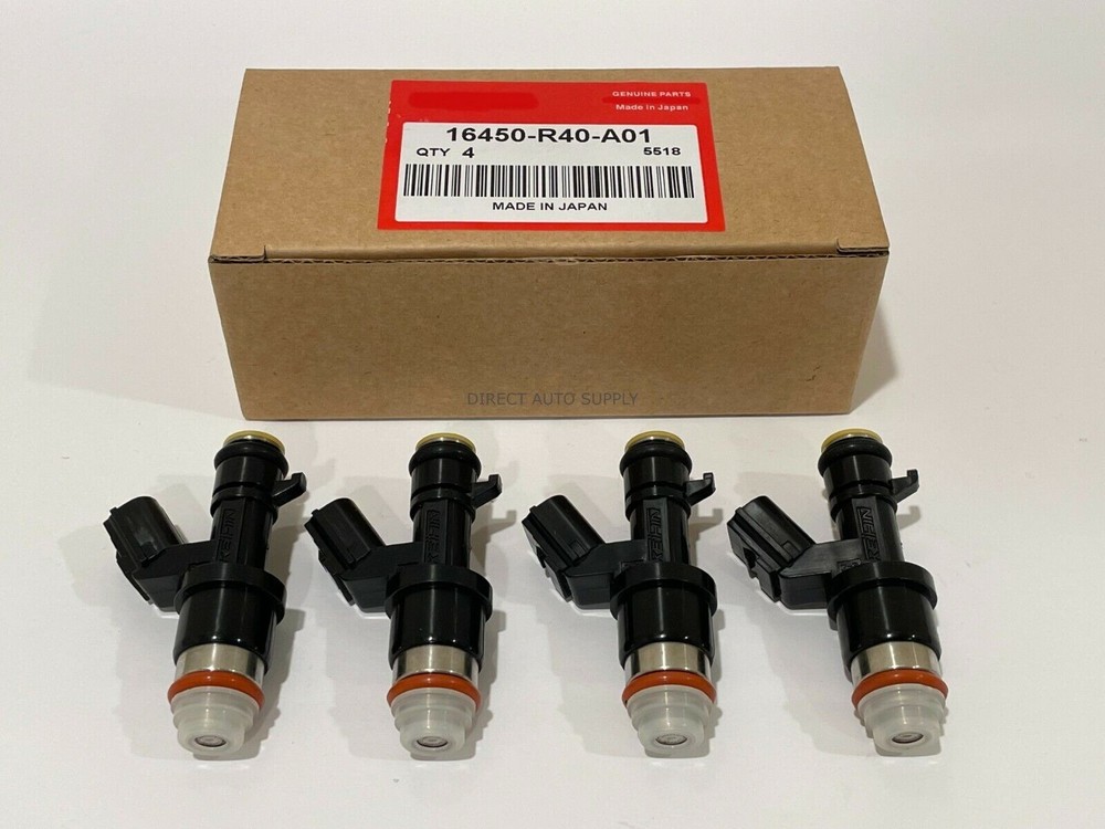 4 NEW FUEL INJECTORS 16450-R40-A01 For ILX TSX ACCORD CIVIC CR-V 2.4L