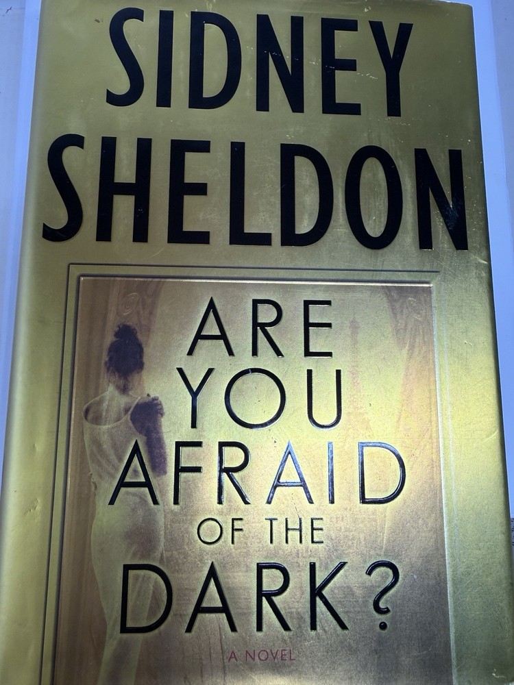 Sidney Sheldon Are You Afraid of the Dark? Hardcover Fiction Novel Dust Jacket