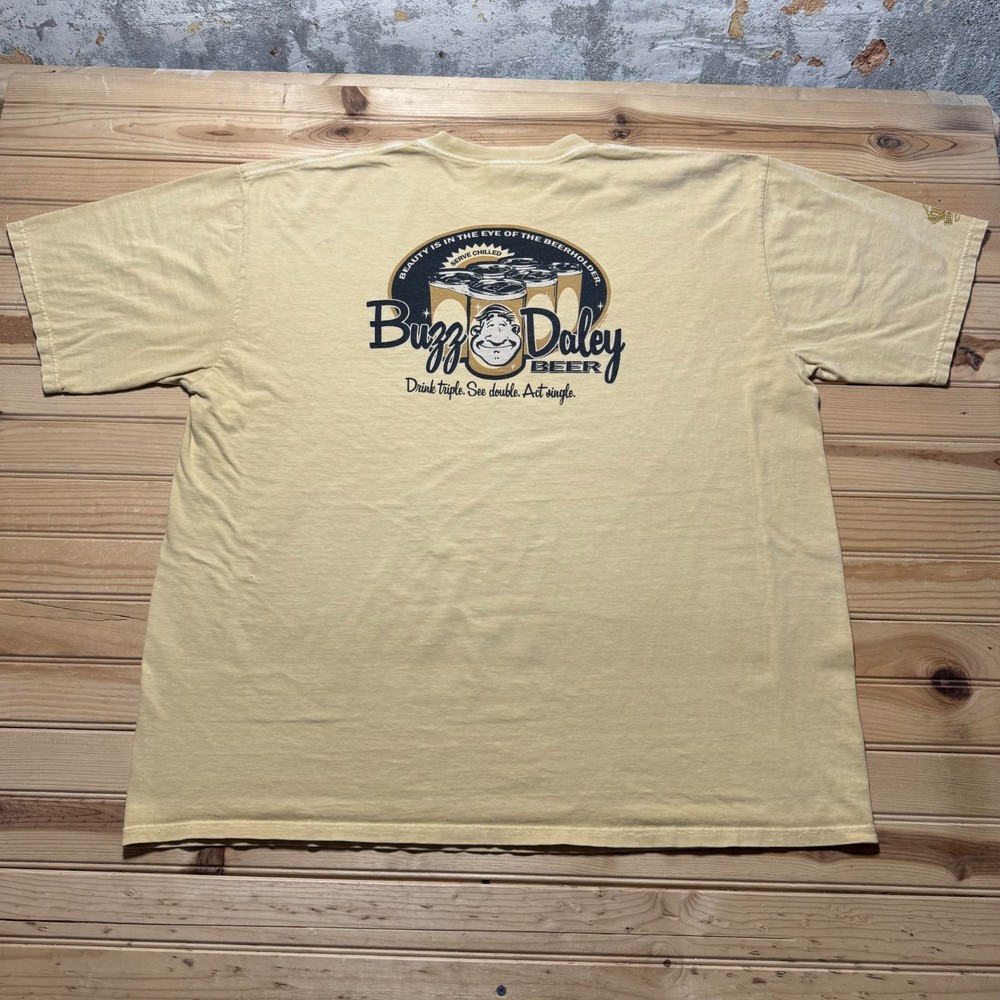 Crazy Shirts Buzz Daley Beerholder Can Beer Dyed Hawaiian Souvenir T-Shirt - XXL