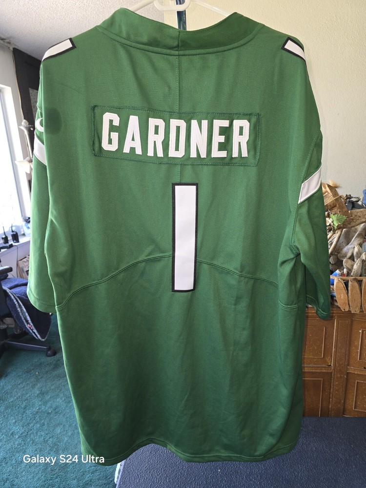Nike On Field New York Jets Sauce Gardner #1 Green Jersey Size 2XL NWT