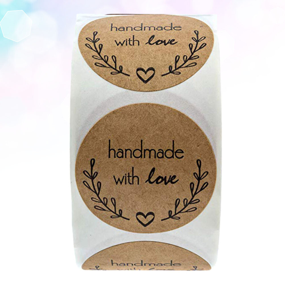 Heart Stickers Roll Valentine' S Day Heart Stickers Baking Packing Label