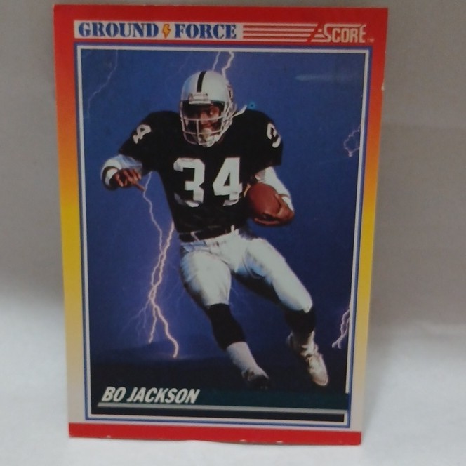 Score 1990 Ground Force Bo Jackson #330 Oakland Raiders Football Card