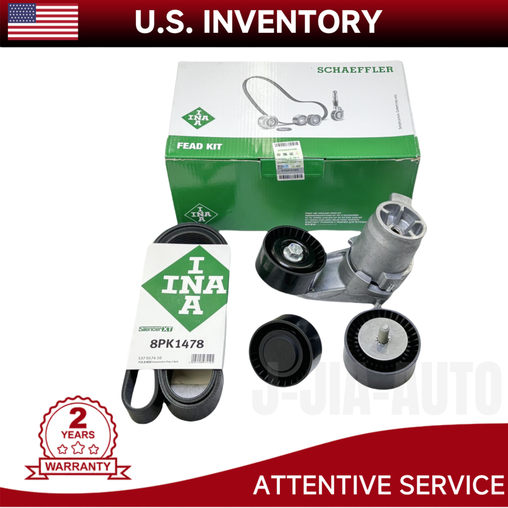 OEM INA Belt Tensioner Pulley Kit for BMW F01 F10 F30 N55 335i 535i 11288673720