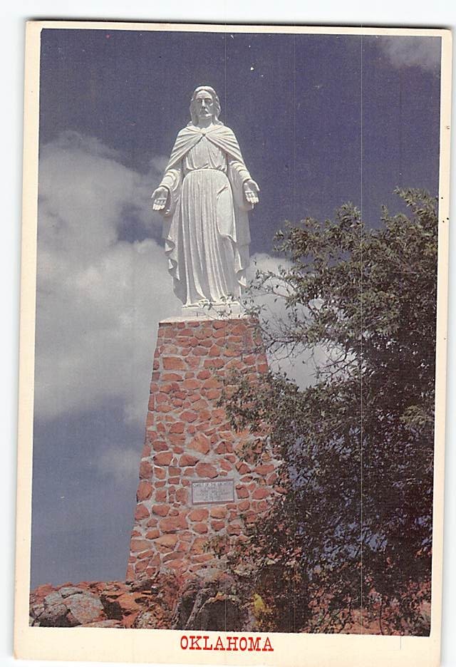 Postcard Christ of the Wichitas Lawton Oklahoma USA