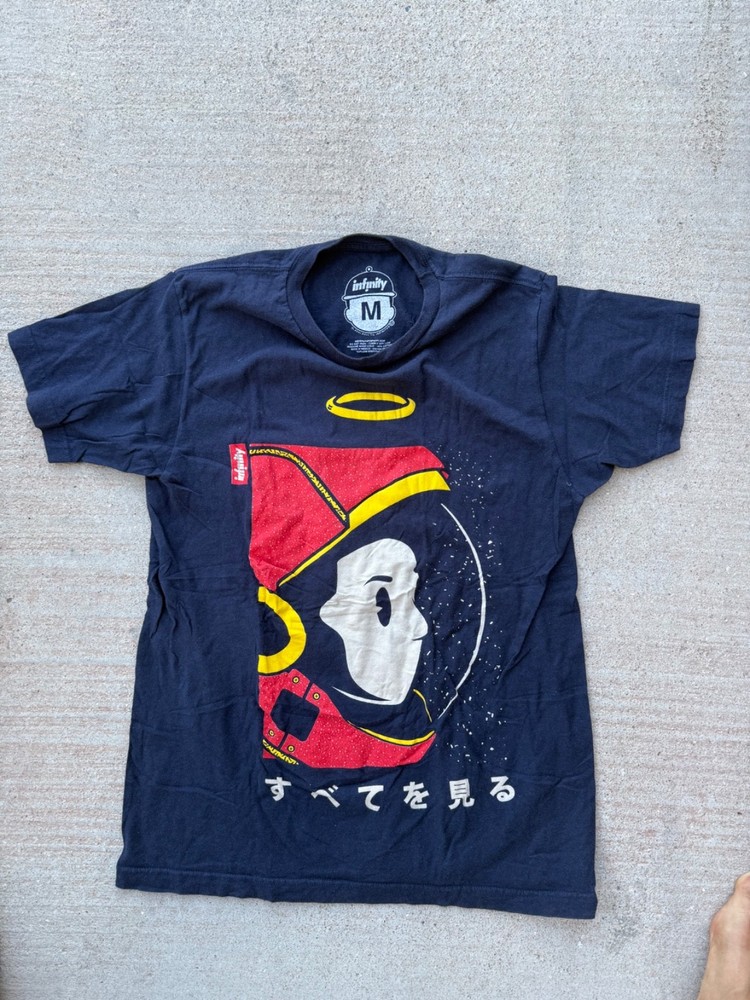 t shirt vintage navy blue graphic