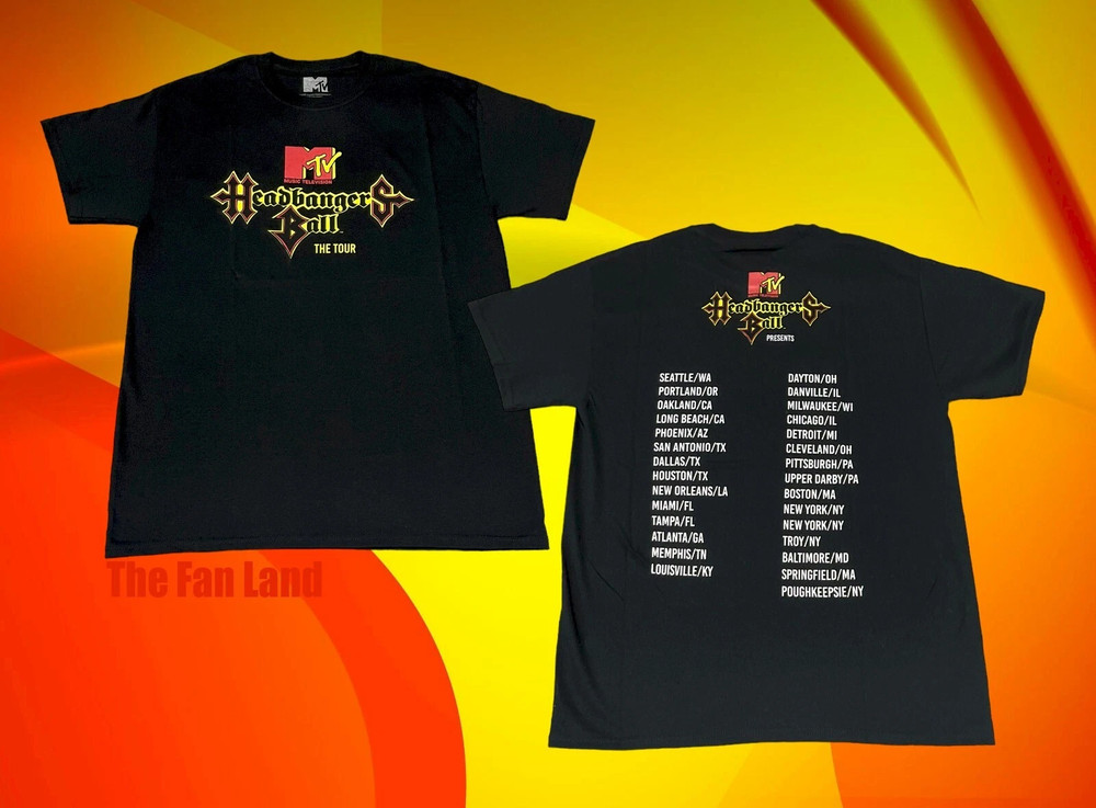 New MTV Headbangers Ball Tour 1987 Mens Classic T-Shirt