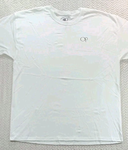 Ocean Pacific - OP T-Shirt One Sz White Short Sleeve Surf Logo Tee Retro NEW VTG