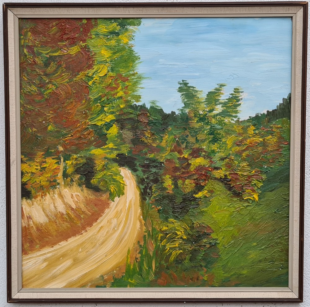 Oil painting painting oil painting masterpiece landscape forest abstract autumn 272-image
