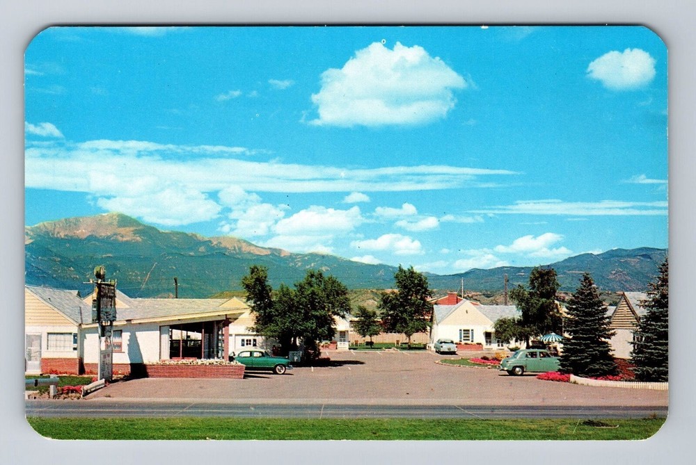 Colorado Springs CO-Colorado, Spruce Lodge, Vintage Postcard