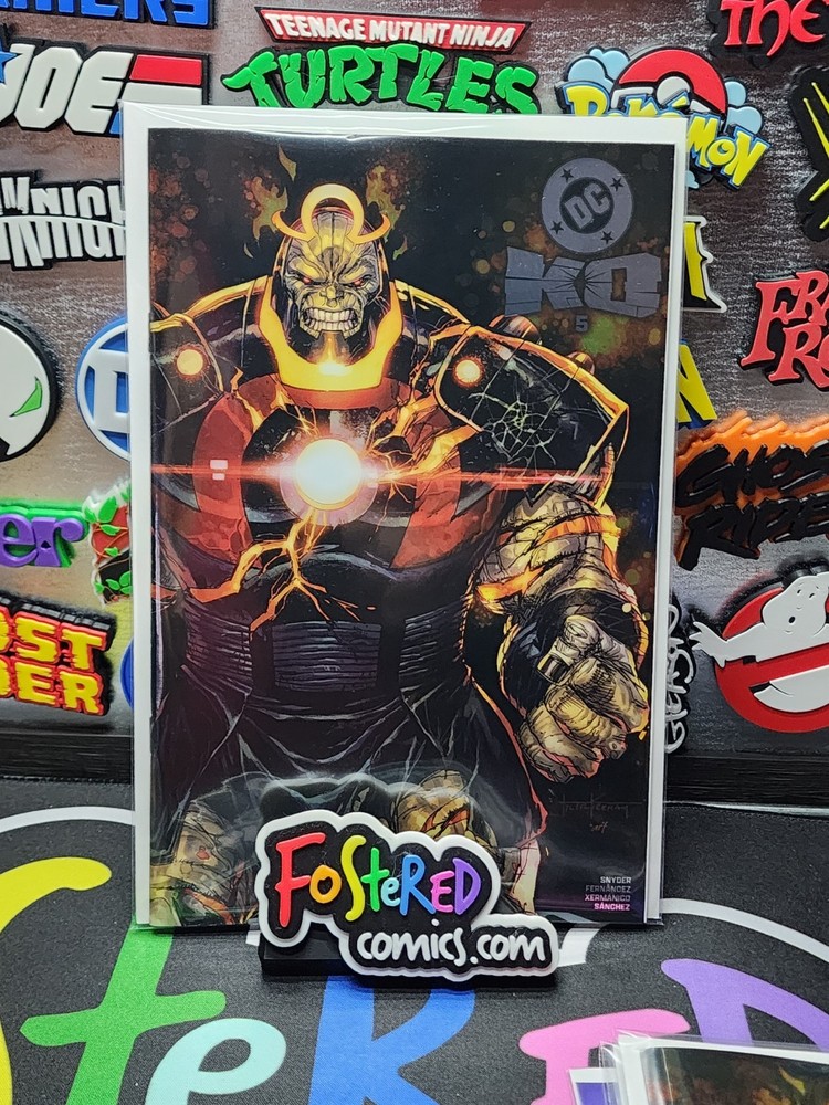 Dc Ko #5 Spot Foil Darkseid Battle Damage Tyler Kirkham Megacon
