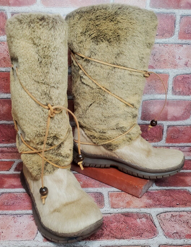 Steve Madden Slopes Pony Insulated Winter Boots Size 6.5 for Women in Great Condition