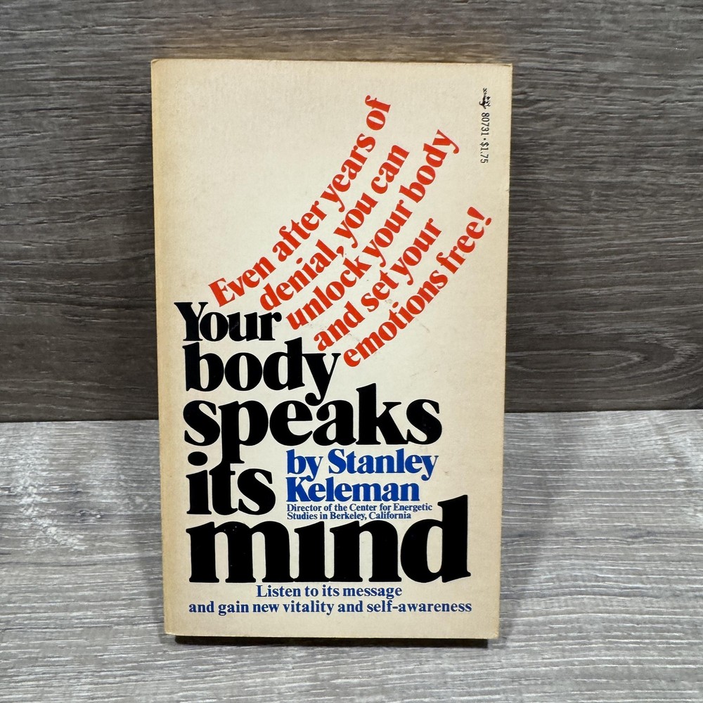Vintage Your Body Speaks Its Mind Stanley Keleman Pocket Books Tan PB USA 1976