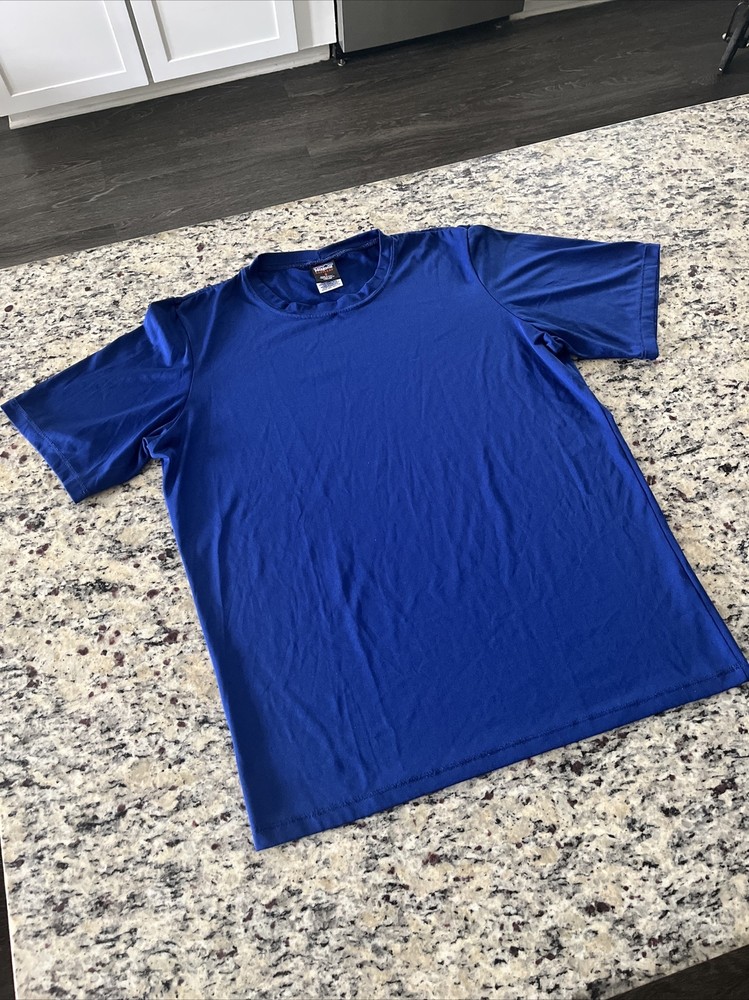 Vintage Patagonia Capilene Shirt MENS Short Sleeve Performance Blue Made In USA