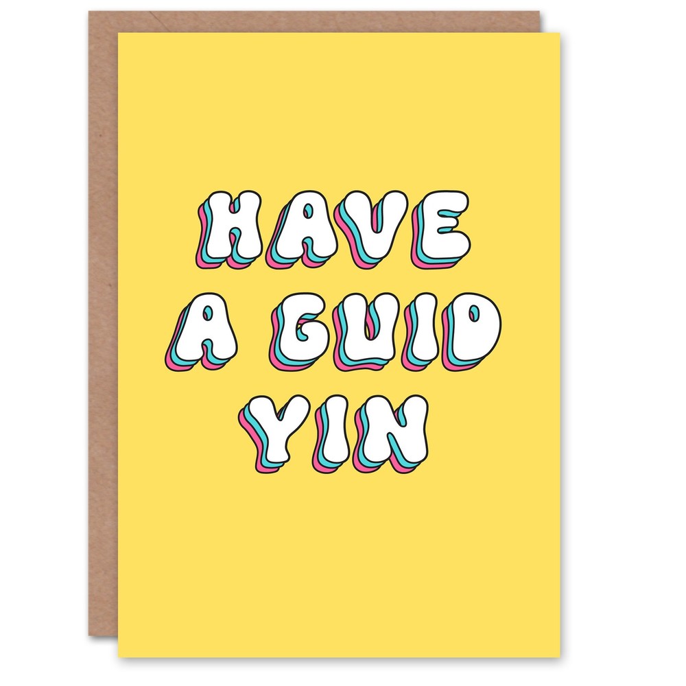 Greeting Card Have a Guid Yin Scottish Slang Good One Birthday