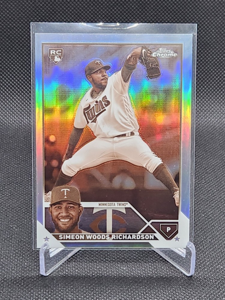 2023 Topps Chrome Simeon Woods-Richardson Sepia Refractor RC #173 Twins Rookie Card