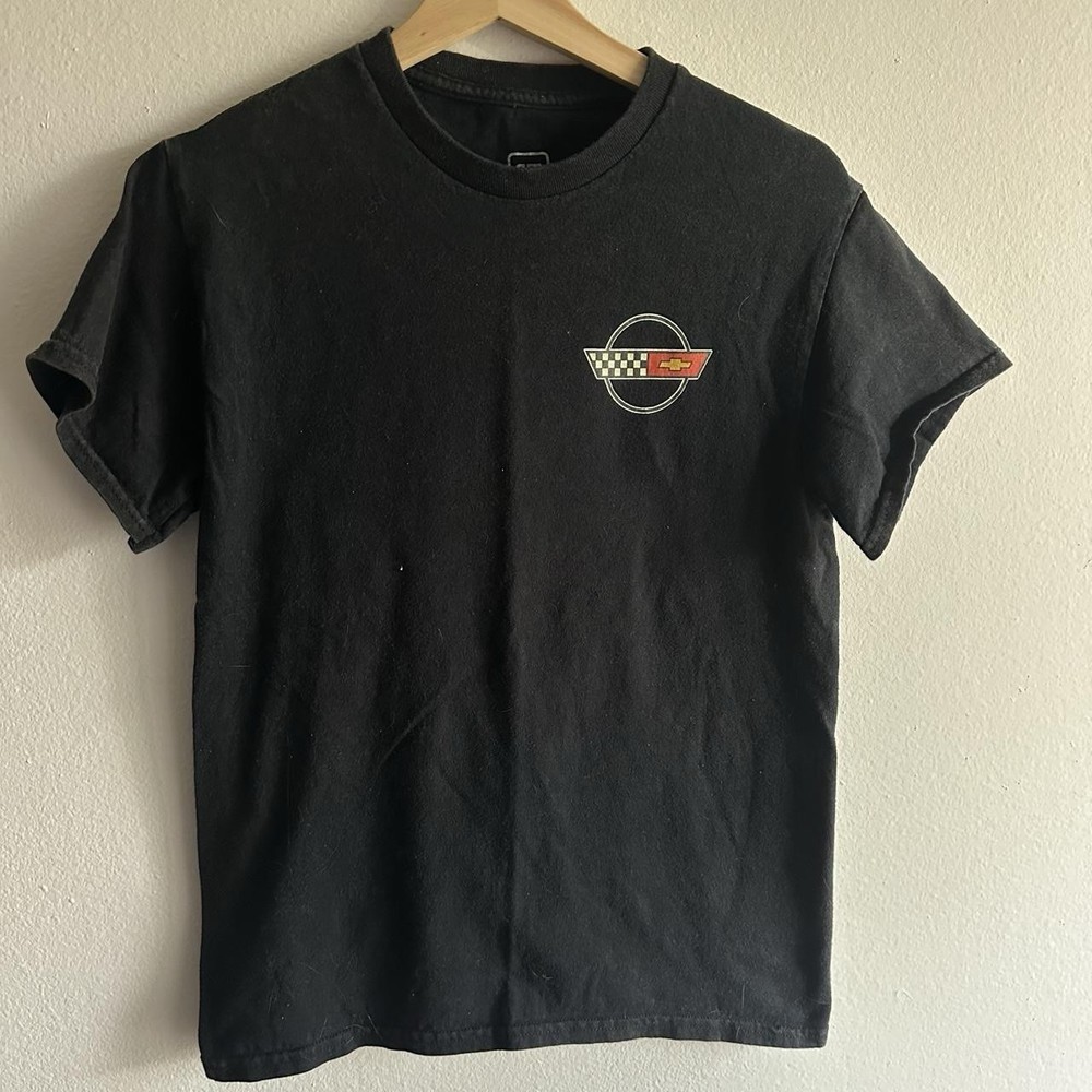 Black Vintage 90s Corvette T-shirt Size S Women’s GM Racing