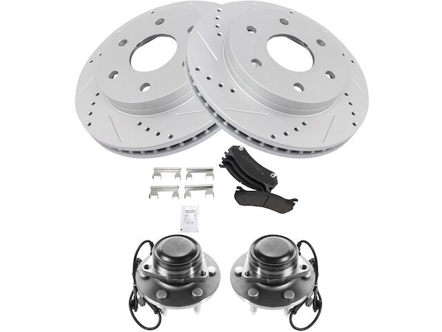 Front Brake Pad Rotor Wheel Hub Kit for 00-06 Suburban 1500 65QYWF