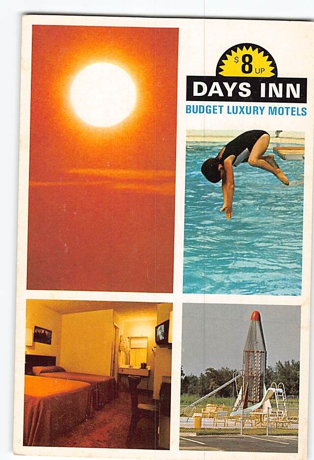 Postcard Days Inn Advertisement