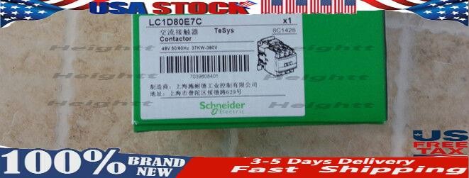 Fst LC1D80E7C 1PC NEW Schneider Contactor AC48V free ship