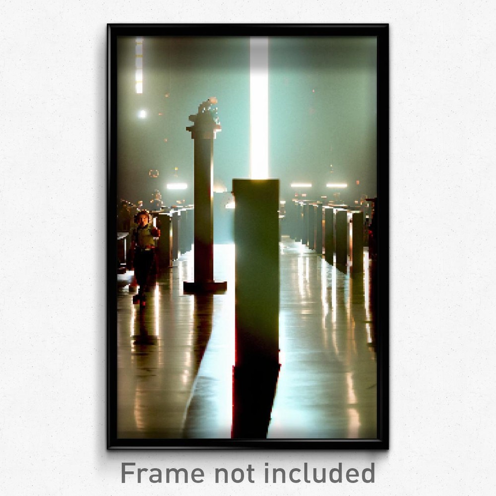 Pixel Art Poster - Interesting Post (8 Bit Psychedelic Trippy Video Game Print)