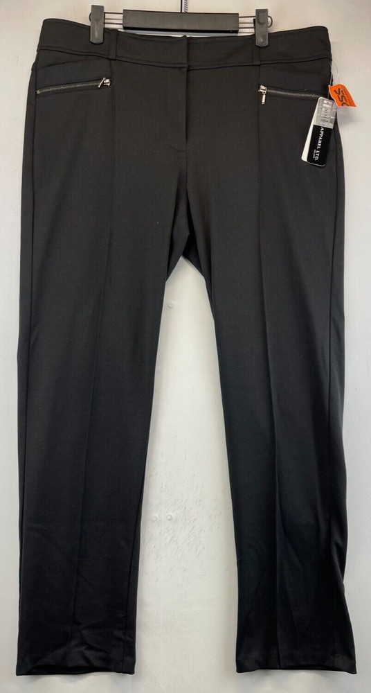 SoHo Apparel Ltd Dress Pants - Womens Size 16P - Black - Stretch (2499)
