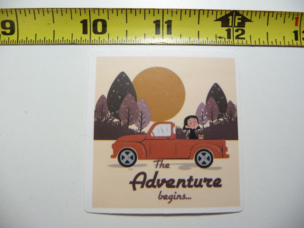 Outdoor Adventure Girl Dog Camping Hiking Nature Decal Sticker