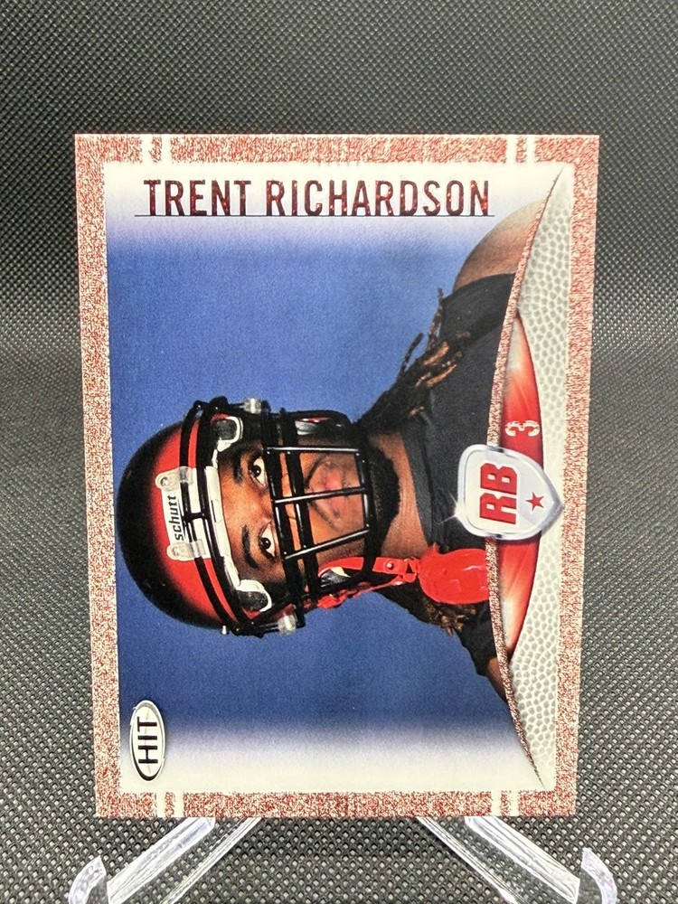 2012 SAGE HIT Red Glitter #76 Trent Richardson RC Rookie