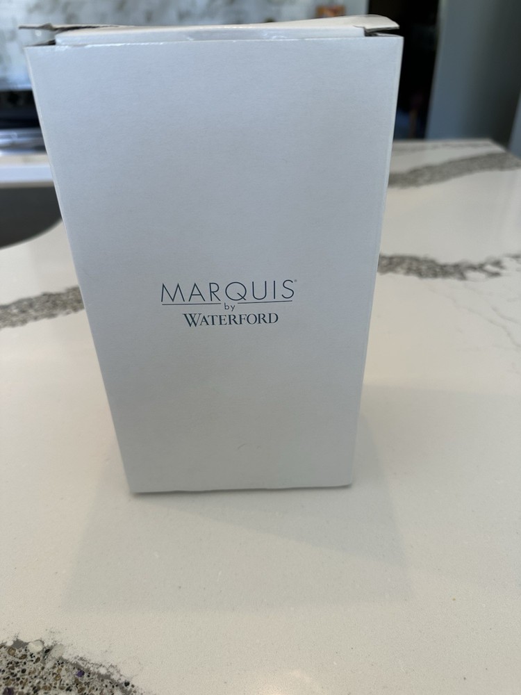 Marquis by Waterford Crystal 8” Oval Vase In Original Box And Label