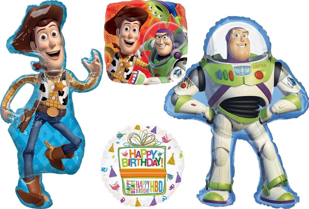 Woody and Buzz Lightyear's Birthday Party Supplies Balloon Bouquet Decorations